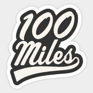 100 Miles Ultramarathon Ultra Runner Trail Running Sticker